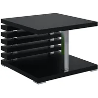 Altdecor Kaffeetisch, Schwarz, Holzwerkstoff, Quadratisch,Quadratisch, 60x44x60 cm, Wohnzimmer, Wohnzimmertische,