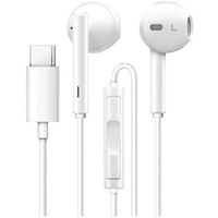 Huawei In-Ear-Kopfhörer 1200 mm USB-Typ-C-Stereo-Set Weiß intrigierte Fernbedienung