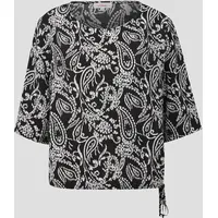 S.Oliver Blusenshirt im O-Shape schwarz 34