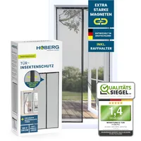 Hoberg Insektenschutzvorhang 100 x 210 cm | Fliegengitter Tür