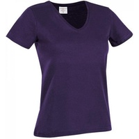 Stedman Classic V-Neck women T-Shirt Lila Baumwolle Medium Damen
