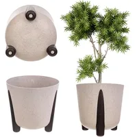 Kadax Blumentopf mit Einsatz, 34 cm, Weiß - KADAX