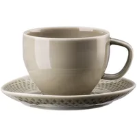 Rosenthal 10540-405201-14770 Junto Pearl Grey Kombitasse 2tlg. (1 Obertasse/1