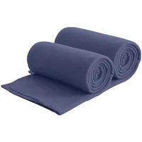 Wometo 2er Set Eco Fleecedecken aus 100% recyceltem Material