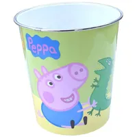Peppa Pig Wutz Papierkorb Mülleimer Kunststoff Abfalleimer, Eimer Peppa