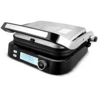 Klamer Kontaktgrill, 7 Automatikprogramme, abnehmbare Platten, Antihaftbeschichtung, 2100W starker