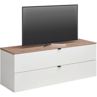 Hom'in Hom`in Tv-Element, Weiß, Eiche Artisan, Metall, 1 Schubladen,