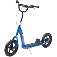 Homcom Kinderroller mit Hinterbremse 12 Zoll Tretroller