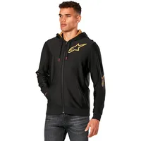 Alpinestars Sessions V3 Zip Hoodie, schwarz-gold, Größe L für
