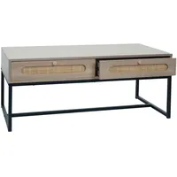 Mendler Couchtisch HWC-M41, Wohnzimmertisch Tisch Beistelltisch Sofatisch, Schublade, Kubu