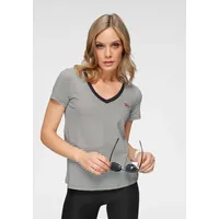 Levi's Shirt 'Perfect Vneck' - Dunkelgrau,Weiß - L