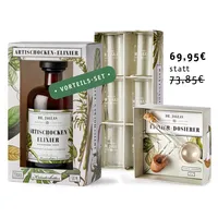 Dr. Jaglas Artischocken-Elixier - Bundle mit Dosierer & Gläsern