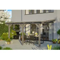 SKANHOLZ Skan Holz Terrassenüberdachung Bormio 434 cm x 350