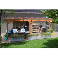 SKANHOLZ Skan Holz Terrassenüberdachung Bormio 648 cm x 350