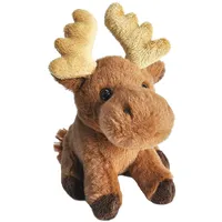 Wild Republic Pocketkins Eco Elch, Plüschtier, 12 cm, Plüschspielzeug,