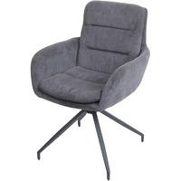 Mendler Esszimmerstuhl HWC-K32, Küchenstuhl Lehnstuhl Stuhl, drehbar Auto-Position, Stoff