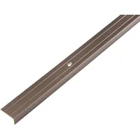 GAH Alberts Alberts Treppenkanten-Schutzprofil, Alu-2 m-bronzefarbig eloxiert-24,5x10 mm