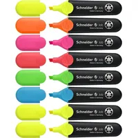 Schneider 6 + 2 GRATIS: Schneider Job Textmarker farbsortiert,