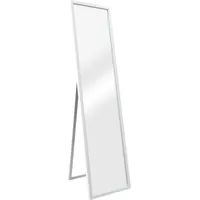 [en.casa] Standspiegel Giovinazzo 150x35 cm neigbar Weiß