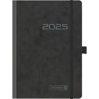 Brunnen Buchkalender Mod. 796 2025 | A5, Karton, schwarz