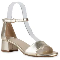 VAN HILL Klassische Sandaletten in Gold