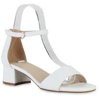 VAN HILL Damen Klassische Sandaletten in Weiss