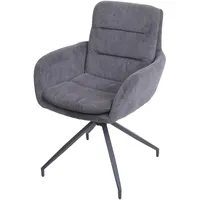 MCW Esszimmerstuhl MCW-K32, Küchenstuhl Lehnstuhl Stuhl, drehbar Auto-Position, Stoff