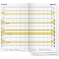 Brunnen Taschenkalender BRUNNEN Kalender 2025 Faltkalender-Einlage 9x15cm 10-74600005