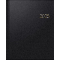 Brunnen Buchkalender 2025 | 210×260 mm, Kunststoff, schwarz