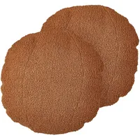 Beliani Rutabaga Dekokissen 30 x 30 cm Braun