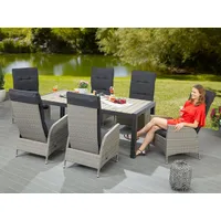 Konifera Garten-Essgruppe »Alva«, (Set, 13 tlg., 6x Stuhl, 1x