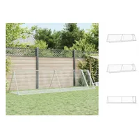 VidaXL Kaninchenkäfig Silbern 400x105x91 cm Verzinkter Stahl