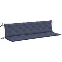 VidaXL Gartenbank-Auflagen 2 Stk. Marineblau 200x50x7 cm Oxford-Gewebe