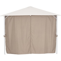 Siena Garden Seitenteile-Set Taupe zu Phoenix Pavillon 3x3 Meter,