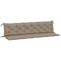 VidaXL Gartenbank-Auflagen 2 Stk. Taupe 200x50x7 cm Oxford-Gewebe