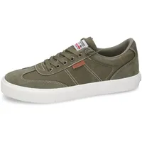 Dockers by Gerli Herren Low-Top Sneaker, Männer Halbschuhe,schnürschuhe,schnürer,straßenschuhe,Strassenschuhe,Turnschuhe,Khaki,40 EU