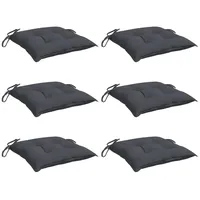 VidaXL Stuhlkissen 6 Stk. Anthrazit 50x50x7 cm Oxford-Gewebe