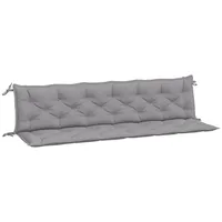 VidaXL Gartenbank-Auflagen 2 Stk. Grau 200x50x7 cm Oxford-Gewebe