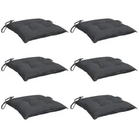 VidaXL Stuhlkissen 6 Stk. Anthrazit 40x40x7 cm Oxford-Gewebe