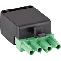 Wieland Stecker 4-polig grün/schwarz, 250/400V, 16A System Wieland