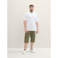 Tom Tailor PLUS 3/4-Hose, mit Cargo-Taschen, grün
