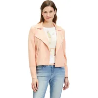 Cartoon Damen Blazer-Jacke mit offenem Saum Coral Pink,44 -