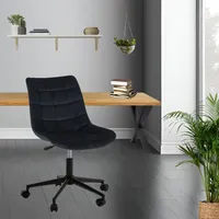 Stado® Bürostuhl | Schwarz | 53x60x97cm | Höhenverstellbar |