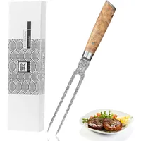 Zayiko Kinone Damast Tranchiergabel I 18 cm Klinge I