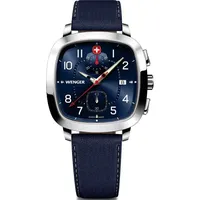 Wenger Vintage Sport Chronograph 40mm 5ATM - Blau/Blau