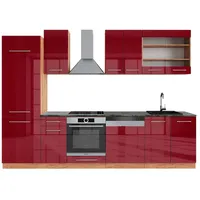Vicco Küchenzeile Fame-Line 300 cm rot
