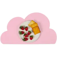 Relaxdays Platzdeckchen für Kinder, in Wolkenform rosa