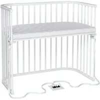 Babybay Beistellbett Boxspring XXL weiß mit Matratze Classic Soft