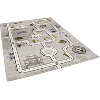 Pergamon Kinder Teppich Maui Kids Straßen Grau 120x170cm