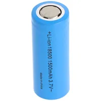 AccuCell 18500 Li-Ion Akku mit 3,6-3,7 Volt, 18500-A1, 1500mAh,